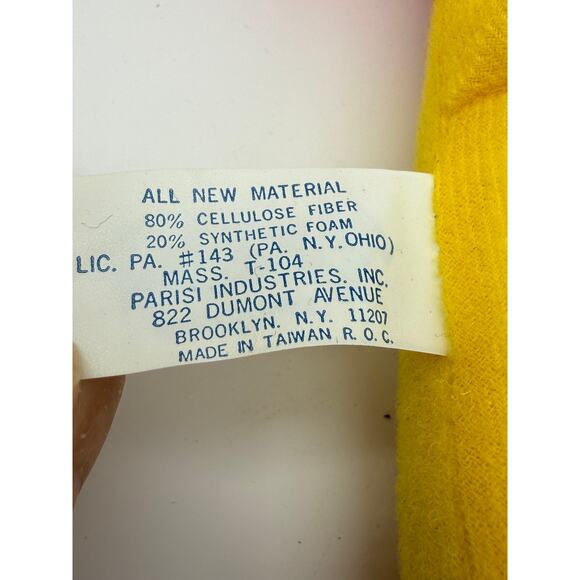 Vtg. Parisi Creations Plush Neon Pink & Yellow 13" Retro Animal Stuffed Toy - Picture 7 of 8